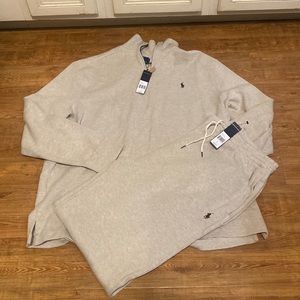Polo by Ralph Lauren zippered pullover w/matching drawstring pants NWT size xl